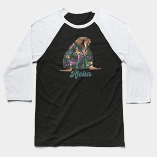 Cute Aloha Walrus Baseball T-Shirt